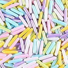 Sprinkles for Cake Decorating 4.2 Ounce Edible Sprinkles for Cookie Decorating, Cupcake Topper, Ice Cream, Candy, Chocolate, Parties sugar rods