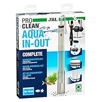 JBL PROCLEAN AQUA IN-OUT COMPLETE 6142100, Wasserwechselset für Aquarien, Inkl. Bodenreiniger, Schlauch und Ansaugpumpe, Anschluss an Wasserhahn, Mehrfarbig