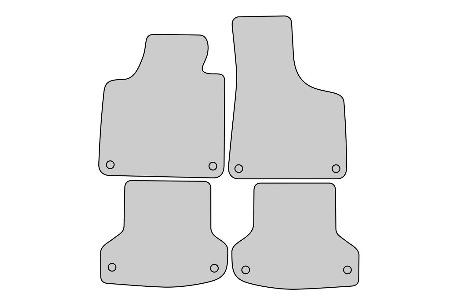 tuning-art X002 Edition Line Alfombrillas para Audi S Line S3 A3 8P 2003-2012
