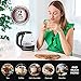 OVENTE Glass Electric Kettle Hot Water Boiler 1.5 Liter Borosilicate Glass Fast Boiling Countertop Heater - BPA Free Auto Shut Off Instant Water Heater Kettle for Coffee & Tea Maker - Black KG83B