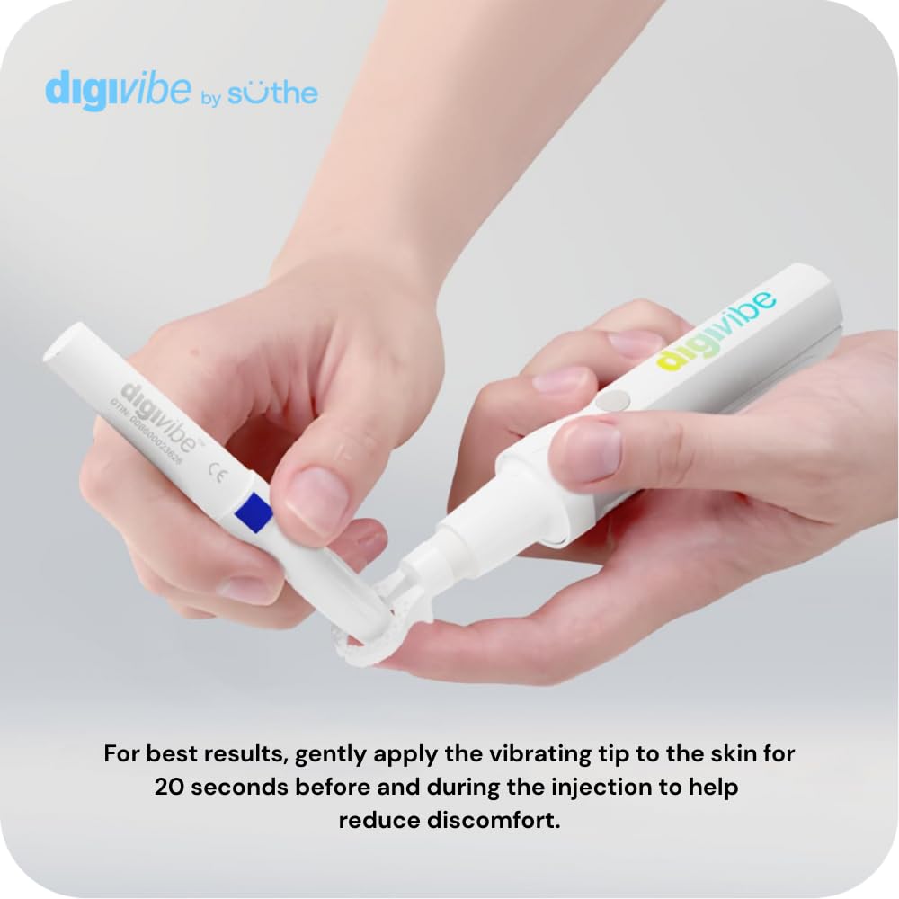 Amazon.com: Digivibe Injection Pain Relief Vibration Device for Glucose Monitoring, Semaglutide Injections, IVF, Insulin, Vaccines & Finger Pricks Eases Needle Pain & Fear Numbing Cream Alternative : Health & Household Amazon.com: Digivibe Injection Pain Relief Vibration Device for Glucose Monitoring, Semaglutide Injections, IVF, Insulin, Vaccines & Finger Pricks Eases Needle Pain & Fear Numbing Cream Alternative : Health & Household