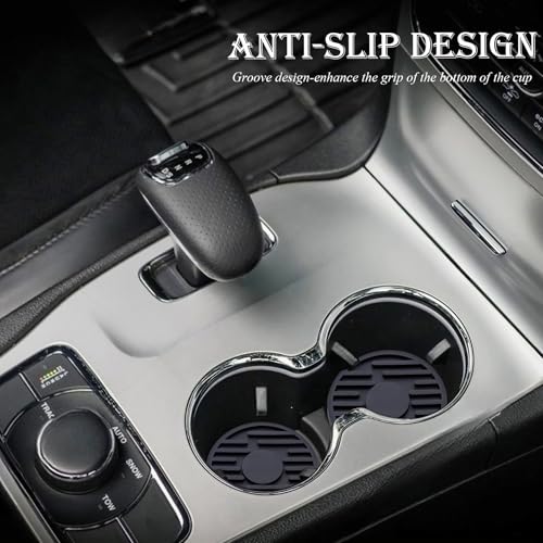 Inserto para portavasos de auto 2 piezas negro miniatura 3