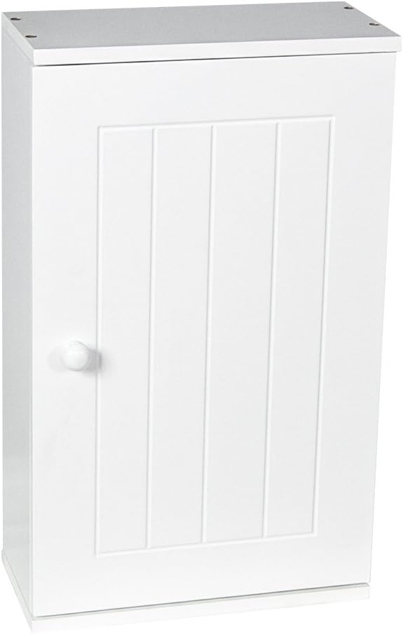 Bath Vida Priano Bathroom Single Wall Mounted Storage Cupboard Shelf, White Amazon.co