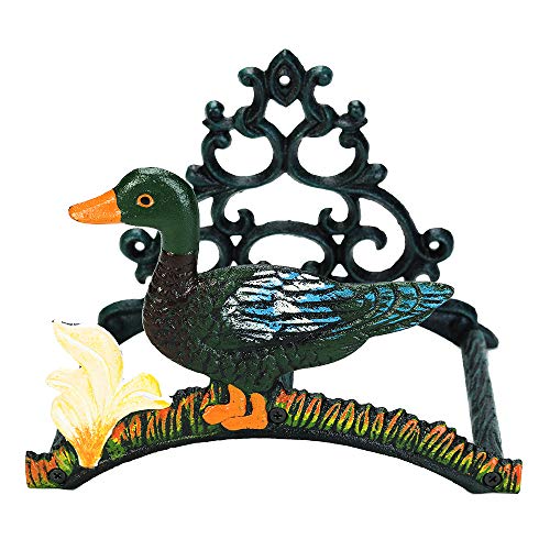 Soporte para Manguera de jardín de Servicio Pesado Sungmor - Percha para Manguera de Agua de Hierro Fundido - Soporte Colgante para Manguera montado en la Pared Decorativo Cover