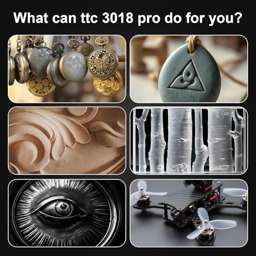 Image of 3idea Twotrees TTC 3018 Pro CNC Router Machine (Metal version),Upgraded 3-Axis Engraving All-Metal Milling Machine for Wood Acrylic MDF Nylon,300mmX180mmX40mm Working Area