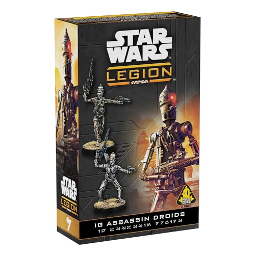 Asmodee スターウォーズ:レギオンIGシリーズ アサシン ドロイド 拡張 - 卓上ミニチュアゲーム、戦略ゲーム、子供と大人、対象年齢14歳以上、2人用、3時間プレイ。