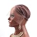Bella Hair Upgraded Breathable Lace Front Wig Cap for DIY Making Wigs with Adjustable Straps and Combs, Light Brown Medium Size