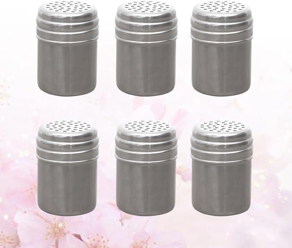 Hemoton12pcs Metal Seasoning Shaker Set,Seasoning Bottle Spice Bottle Kitchen Gadget- Pepper, Sugar, Spice, Salt Dredge Bottles for Kitchen, Bbq, Outdoor Cooking