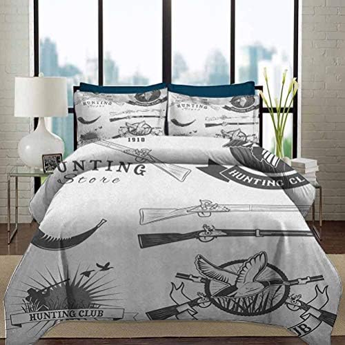 Duvet Cover Set Hunting Luxury Shaggy 