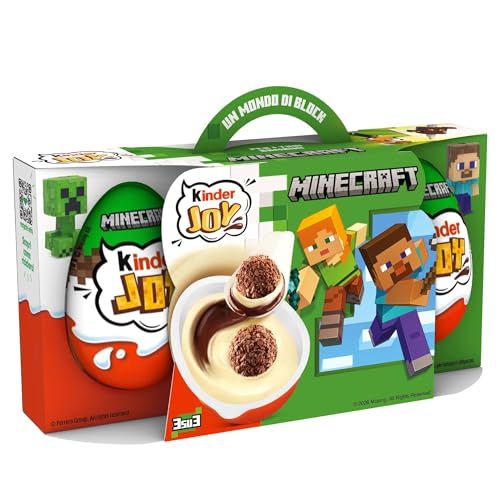 Kinder Joy - Set di 3 Uova con Sorpresa, Due