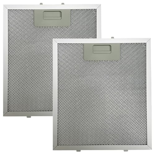 Hood Vent Filter, 2PCS Range Hood Filter Replacement, 9x10 Inch 5-Layer Aluminum Mesh Vent with Buckle, Stove