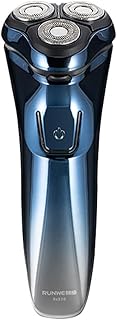 シェーバー メンズ 電気シェーバー 360° 回転式 乾湿両用 髭剃り 電動 シェーバー 深ぞり 低騒音 メンズシェーバー 防水 長持ちバッテリー 間急速充電 LCDディスプレイ 残量表示 ひげそり トリマー付き ひげそり シェイバー 男性用 電気カミソリ 持ち運び便利 (ブルー)