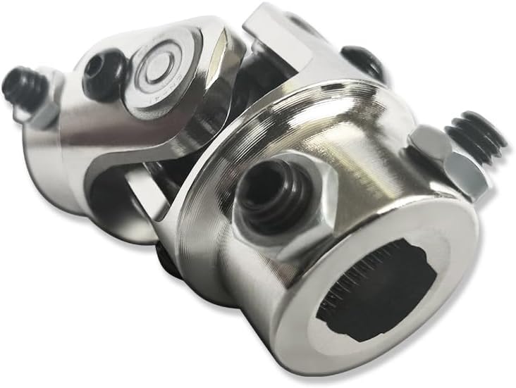 Chrome 36" Steering Shaft & 3/4" DD Universal Steering U Joint 83mm Length Chrome Steel