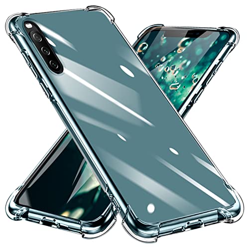 QOUNVYW �Ή� �P�[�X Xperia 10 III �p�̃P�[�X �N���A TPU XQ-BT44 SOG04 SO-52B �p�� �ϏՌ� �Ή� �G�N�X�y���A 10 III �p�̃J�o�[ ���� ��̌^ �����h�~ �h�o �ό`�h�~ ���� W-CSZH-014-