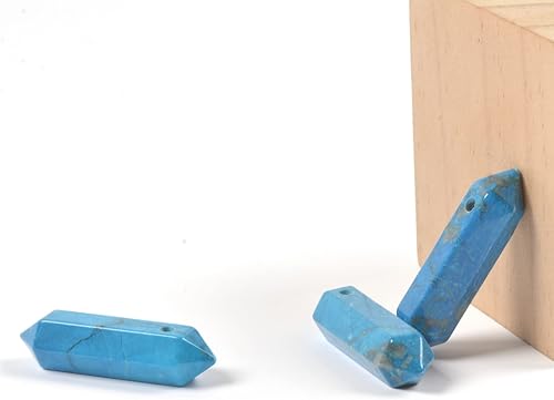 Vista 212 de Cuarzo rosa de 1.28 pulgadas (1.260 in) con piedras preciosas naturales hexagonales para hacer joyas, cuentas de curación de reiki de chakras