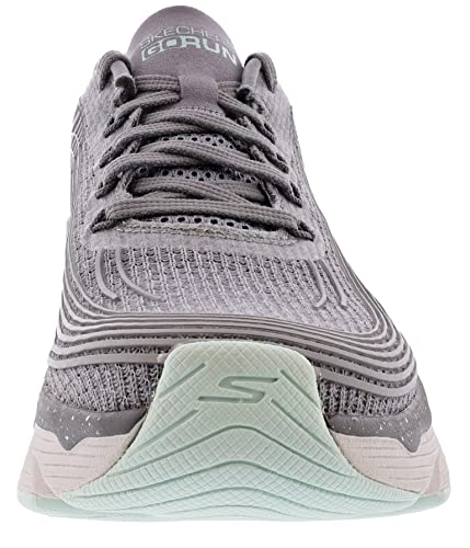 Skechers Skechers Women's Max Cushioning Elite-Your Planet Running Shoes, Grey/Aqua, 8M