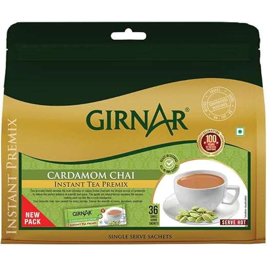 Girnar Instant Premix with Cardamom (36 Sachets)