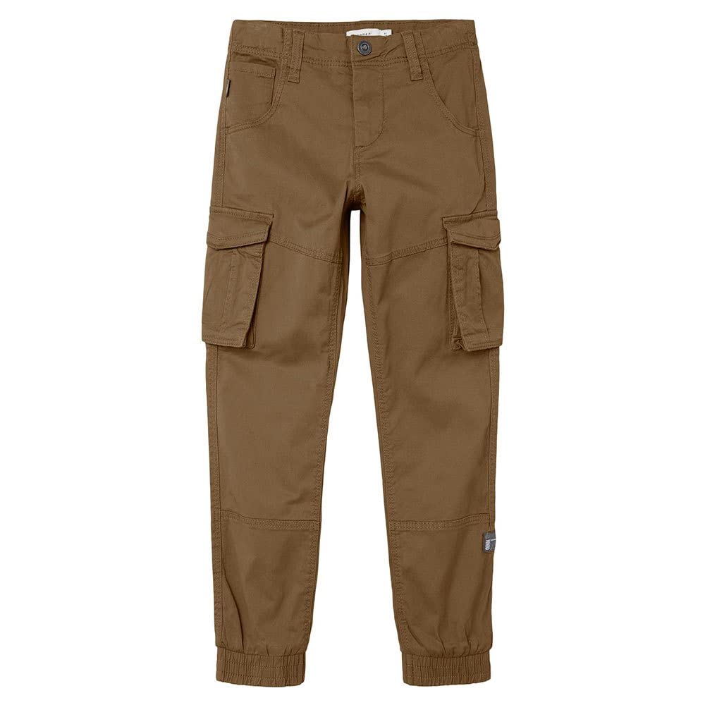 NAME IT Boy's Nkmryan Cargo R TWI Pant 2222-ba Noos, Kangaroo, 164 cm