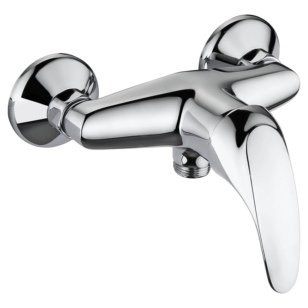 Schläfer 35801013 - Miscelatore Doccia Esterno Astra, Rubinetto per il Bagno, Monocomando per Doccia-Vasca G 1/2 (pollici) con cartuccia ceramica diam. Ø 40 mm, Ottone Cromo.
