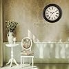 Amazon.com: Plumeet Small Retro Wall Clock, 10'' Non Ticking Classic ...