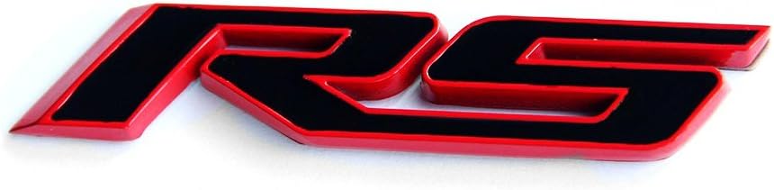 Yoaoo 1x OEM Rs Emblem Badge 3D Compatible with Zl1 1LE Series Red Frame Red Line