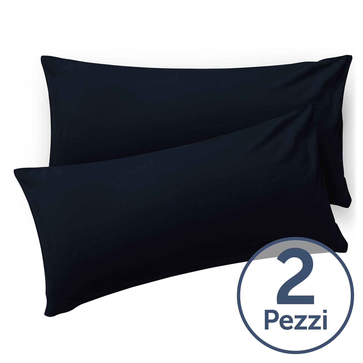 Blumtal Federe Cuscini Divano 40x80 cm - Set di Copricuscini per Divani in Microfibra a 2 Pezzi con Chiusura a Busta, certificati Oeko-Tex, extra morbidi e lavabili - Blu Oceano