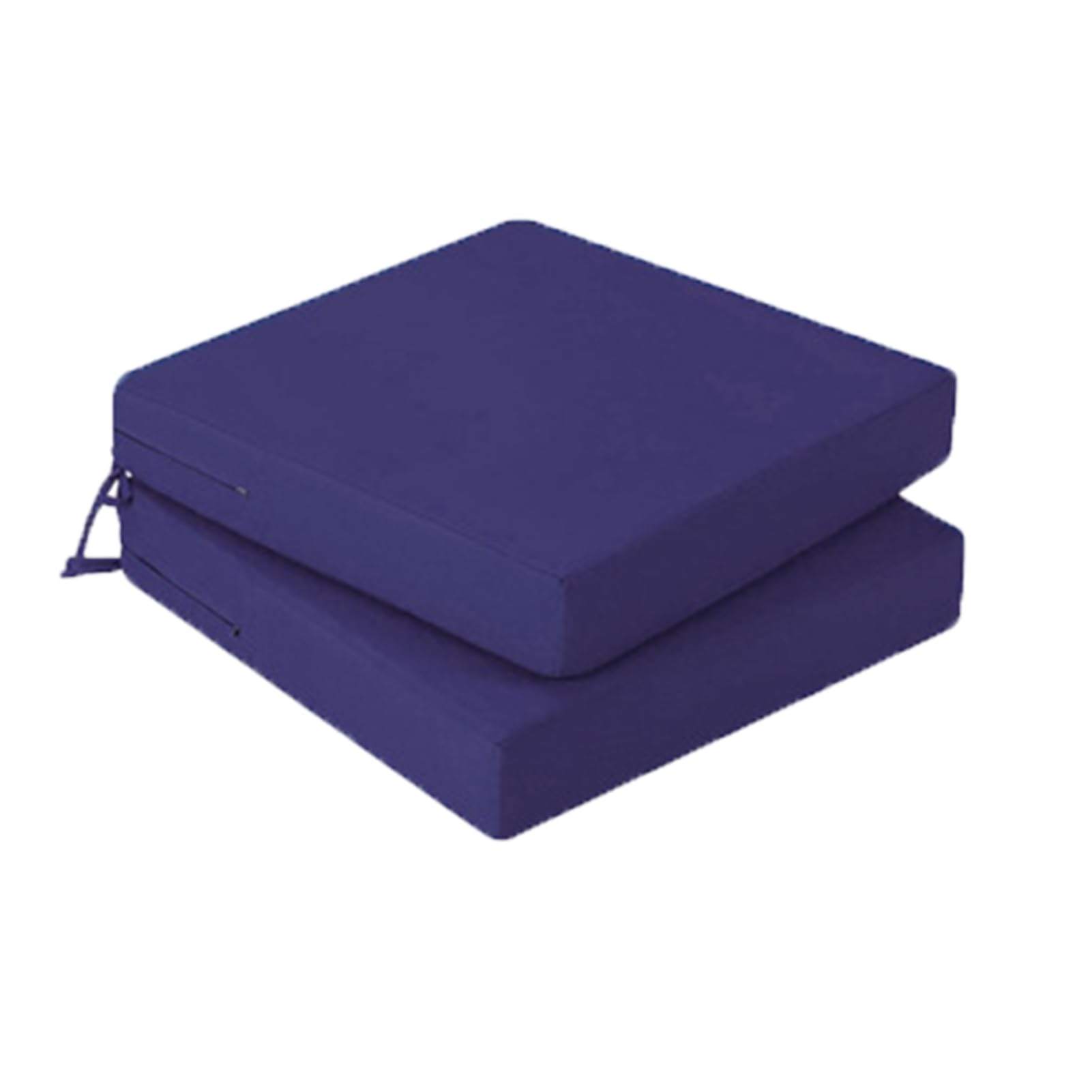 Housse de chaise de jardin bleue de 45 x 45 cm avec mousse haute densité