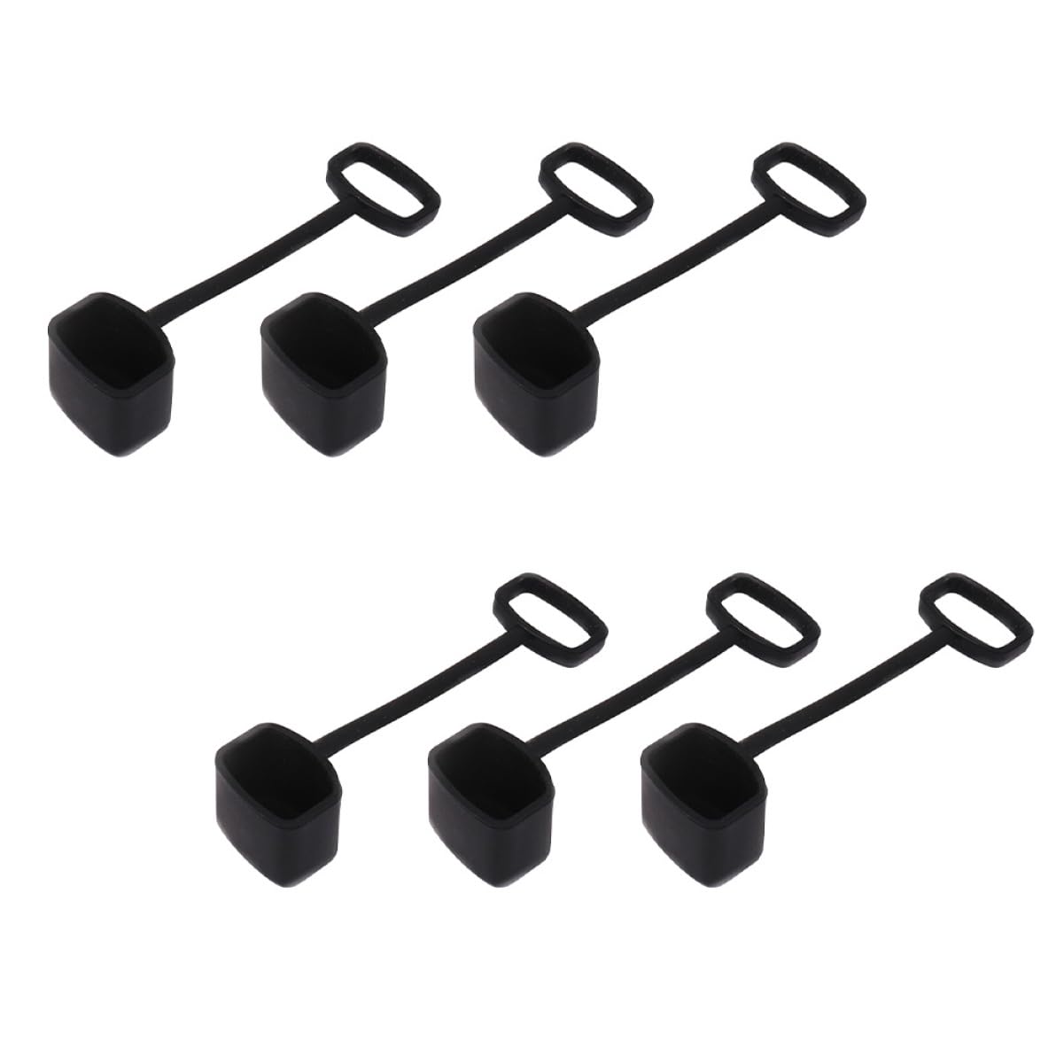 ifundom Protective Covers 6pcs Silicone Covers for Black Musical Instrument Accessory Lightweight Sturdy and Easy to Store