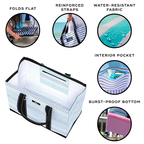 Image of SCOUT Original Deano Tote - Durable Lightweight Open Top Beach, Pool & Lake Bag, Inside Zip Pocket, Folds Flat