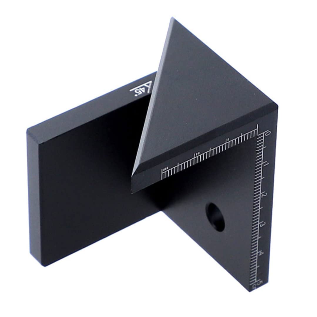 Angle Marker Woodworking 45 Degree Center Finder Line Drawing Scriber Measuring Ruler Angle Marker, Woodworking Center Finder, 45 Degree, Pen, Line Scribe