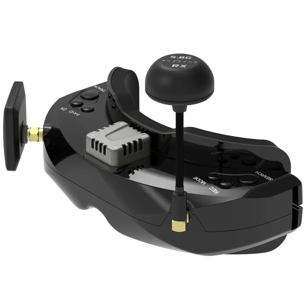 Per SKYZONE per occhiali FPV SKY02O - OLED 640x400 29° FOV, 5.8G 48CH SteadyView, DVR 64GB/Head Tracker per drone RC(SKY02O White)