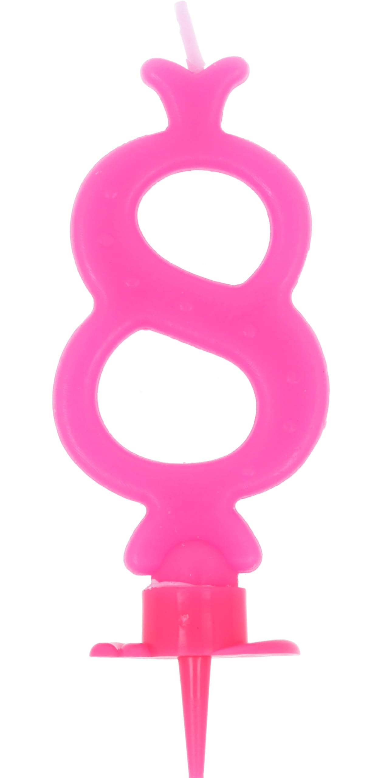 Happy Birthday Candle Pink No. 8