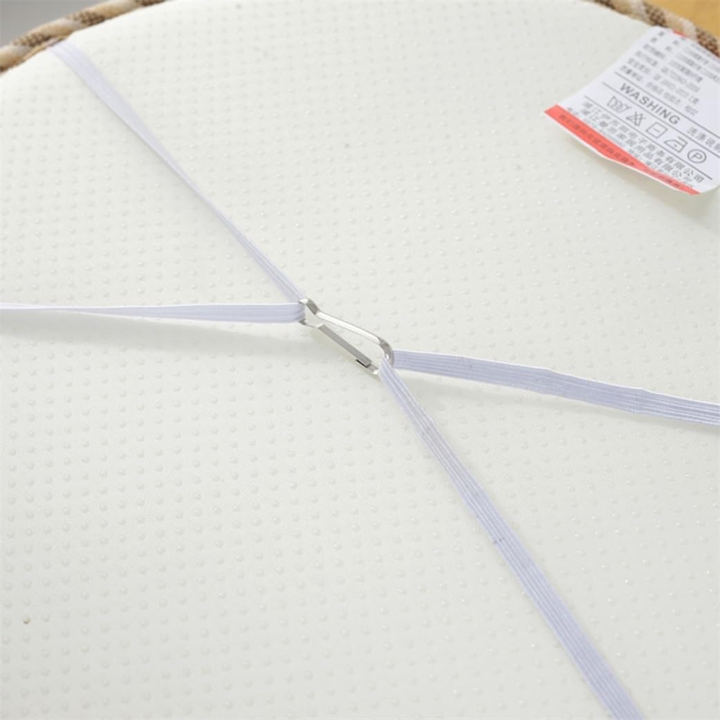 Mała okrągła poduszka na stołek z wiązaniami, poduszka do siedzenia do kuchni, jadalni i na patio, na stołki bistro (niebieska, 40 cm (4-pak))