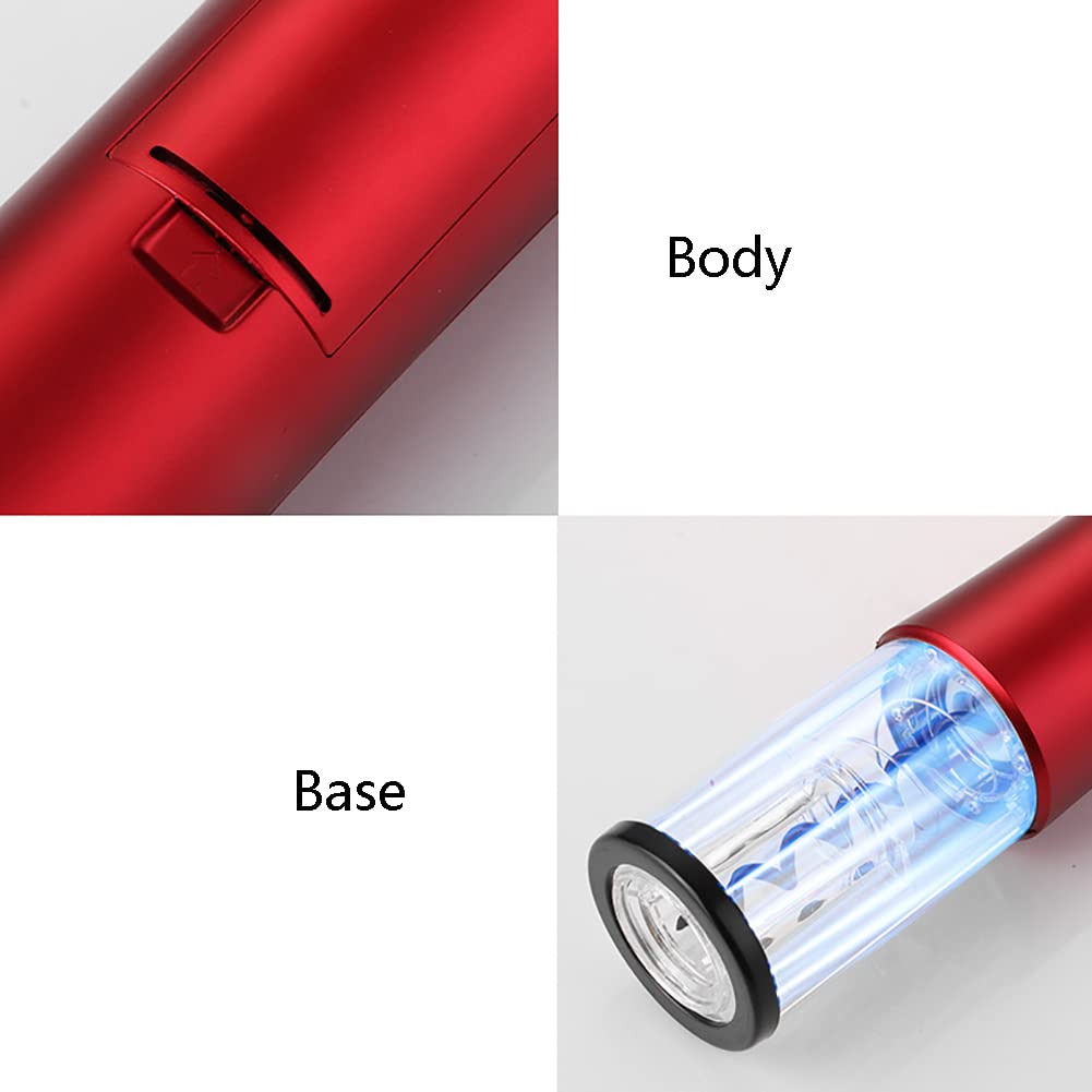 Sacacorchos de Vino eléctrico, Sacacorchos de Vino a batería, Kit de sacacorchos de Vino a batería, Regalo para los Amantes del Vino, Hogar, Cocina, Fiesta, Bar, Boda (Negro)