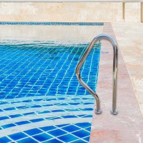 Barandal de acero inoxidable para piscina 80 cm miniatura 6