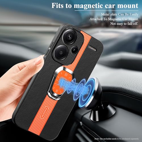 Coque fine en silicone pour Redmi Note 13 Pro Plus aspect cuir chic - 2