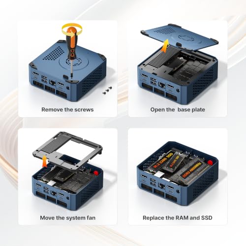 Image of N2 Pro Ryzen 7 6800H (Beats 7640HS /7730U) Mini Gaming PC | 32GB 5600MT /s DDR5 (Better Than LPDDR5X) | 1TB PCIe4.0x4 SSD, 2.5 Gigabit LAN /Wi-Fi 6E / BT 5.2 /11 Pro OS / 8K USB4 / AX210