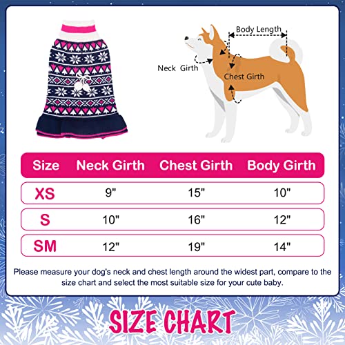 EXPAWLORER Dog Sweater for Small Dogs - Turtleneck Knitwear Dog Cold Weather Clothes with Leash Hole, Christmas Dog… - Image 5