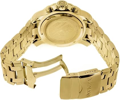 INVICTA ゴールド アナログクォーツ腕時計と付属品付 Amazon.com: Invicta Men's Pro Diver Quartz Watch with Gold Tone