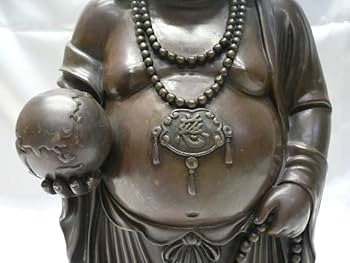 Amazon.co.jp: 中国古美術銅製彌勒大道弥勒佛(天恩弥勒佛院)敬贈