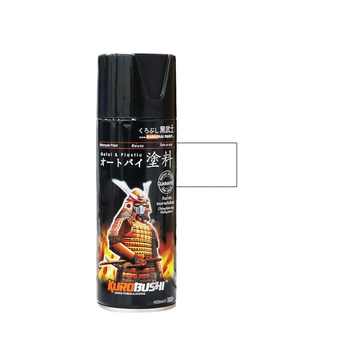 Samurai Kurobushi Kawasaki Motorcycle Paint Colours K415 White Spray Paint 400 ml (Pack of 1)-image-37