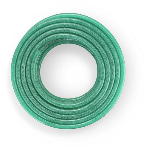 Image of Garbnoire 0.75 Inch Heavy Duty 3 Layered Braided Water Hose Pipe Garden Outdoors Pipes (50 Meter (164.04 Feet), Green)