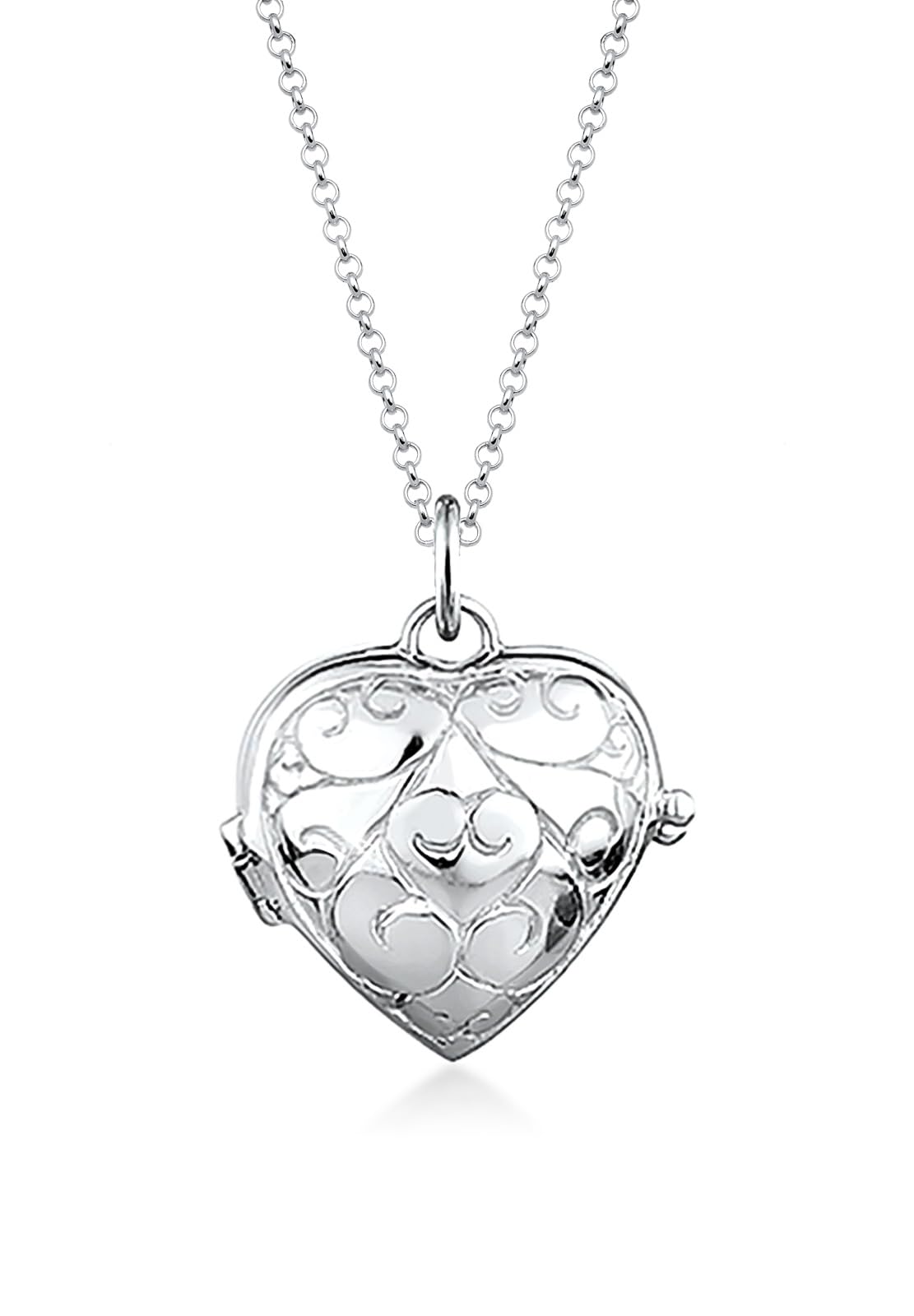 Elli Women's 925 Sterling Silver Xilion Cut Necklace Of Length 45 cm