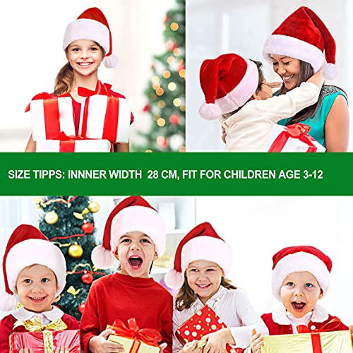 KONVINIT 2 Pezzi Cappello Natale Bimbi Cappello