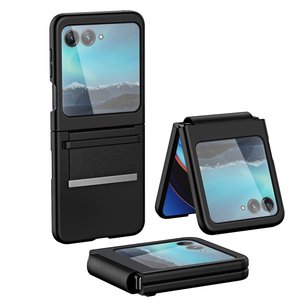 SEAHAICase for Motorola Razr 40 Ultra, Ultra Thin Premium PC Matte Finish Anti-Scratch Cover, Silky Touch Feeling Phone Case with Stretchable Soft Tape - Black