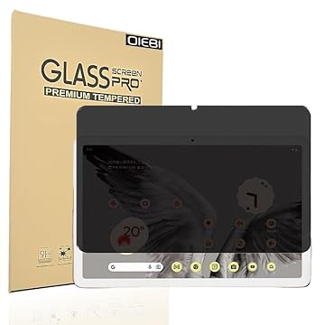 DIEBI Pacote com 1 protetor de tela de privacidade para Samsung Galaxy Tab S10 Plus/S9 Plus/S9 FE Plus/S7 FE 5G/S8 Plus 12,4 polegadas, 1 pacote de vidro temperado de privacidade para Samsung Galaxy