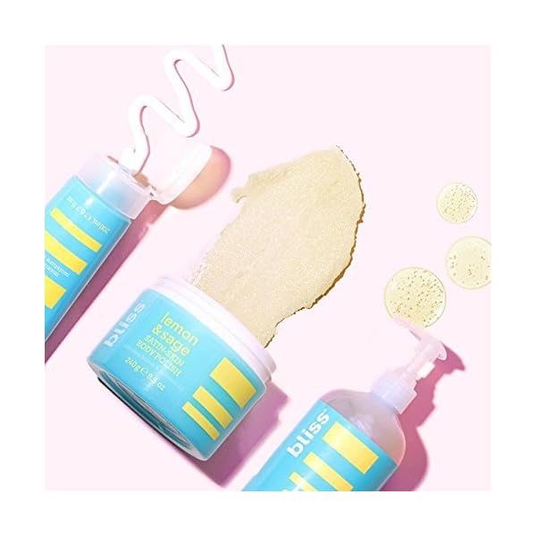 Bliss Soapy Suds Body Wash - Lemon and Sage - 17 Fl Oz - Gentle and Hydrating for Supremely Soft Skin - Paraben Free - Vegan & Cruelty Free