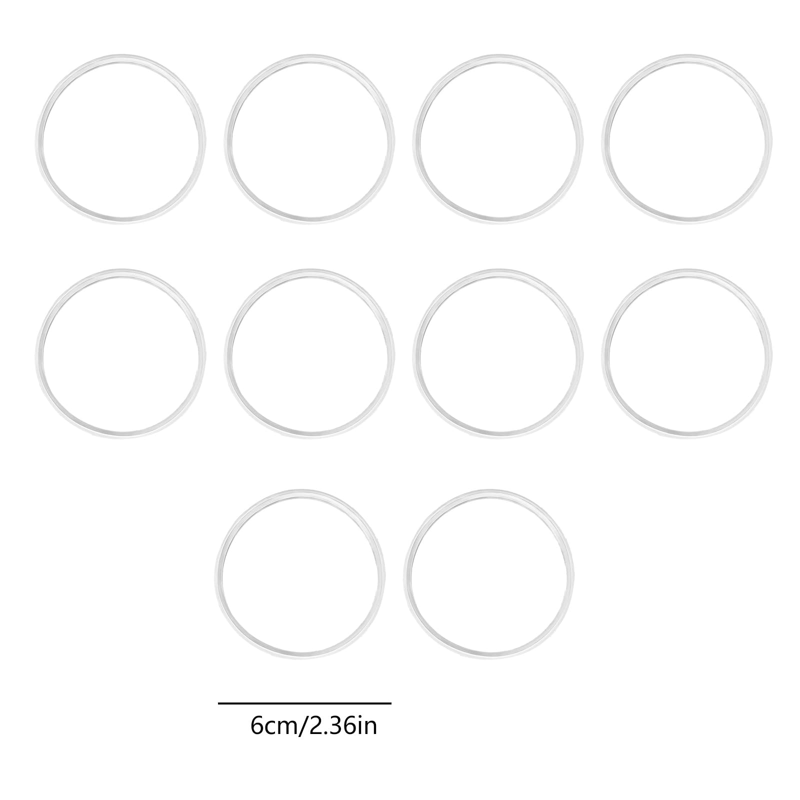 6Pcs Rubber Seal Lid Gaskets Replacement Compatible With 16