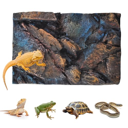 MUYG Rock Terrarium Background 3D Reptile Tank Background Board Amphibian Stereo Backdrop Wall Reptile Stereo Decoration Aquarium Decoration Reptile Gecko Frog Lizard