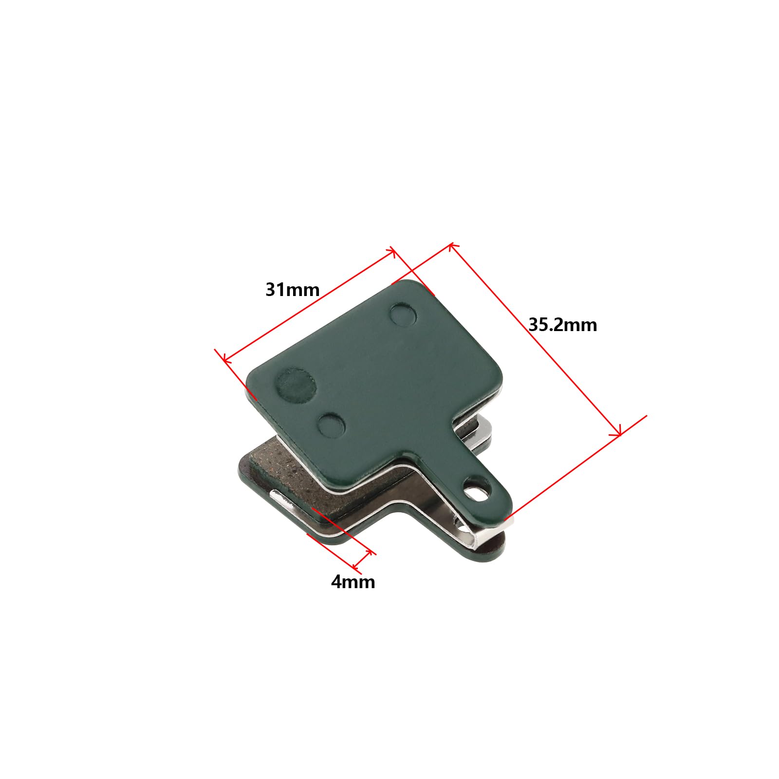 YINETTECH 2 works Bike Brake Pads Compatible with Shimano B01S B05S Compatible with Tektro E10.11 Spring Slip Latch for Mountain Bike Road Bike 31x35.2mm - Image 4
